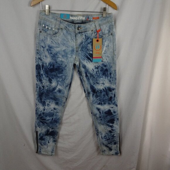 Hang Ten Millie Skinny Ankle Tie Dye Juniors Jeans Size 9 - Picture 1 of 8